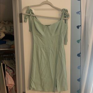 Nordstrom Light Green Mini Dress